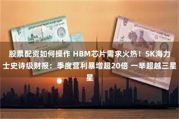 股票配资如何操作 HBM芯片需求火热！SK海力士史诗级财报：季度营利暴增超20倍 一举超越三星